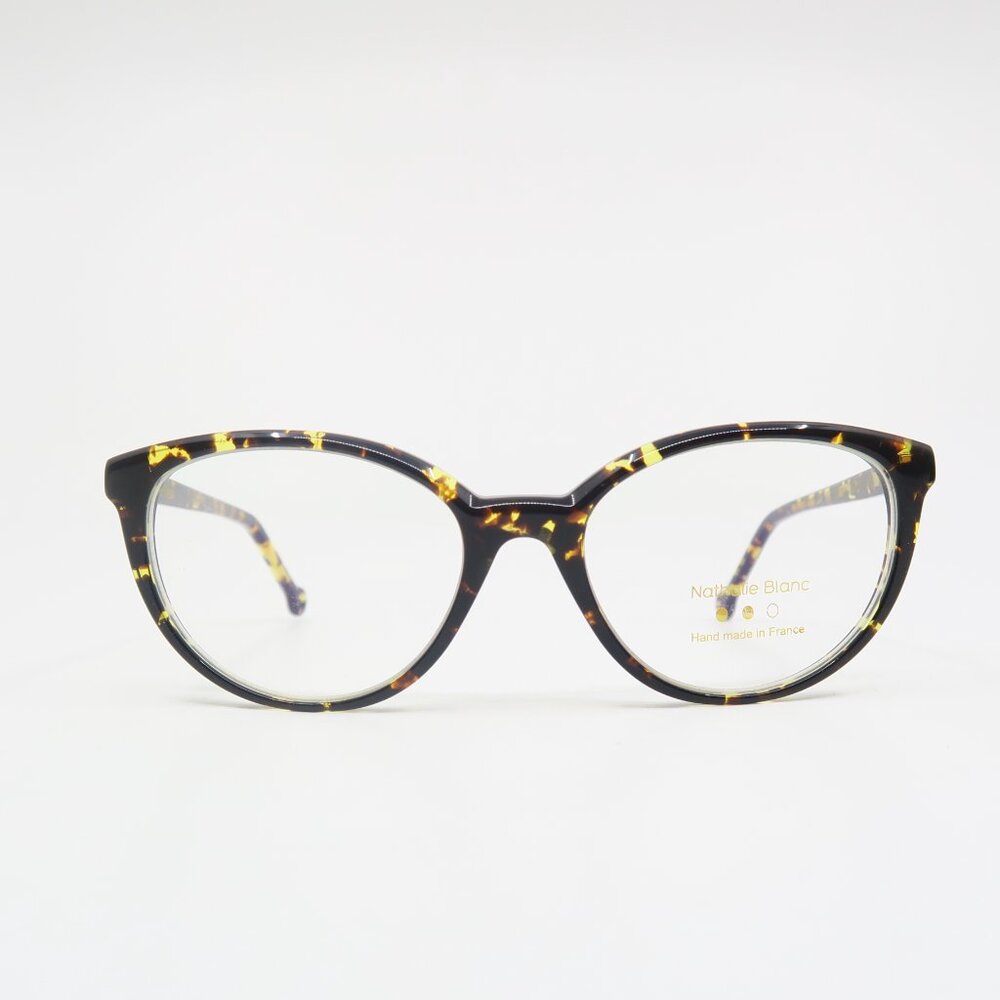 Nathalie Blanc OLIVIA MH Col. 135 Havana, Cat Eye, New, Eyeglasses Frames.